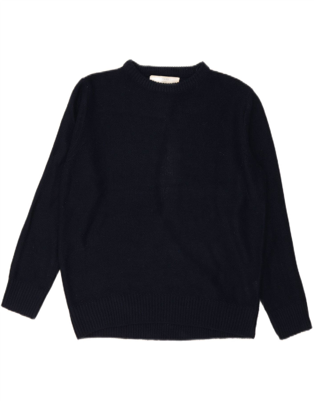 Zara - Jersey extragrande con cuello barco para mujer, talla 40, talla mediana, azul marino