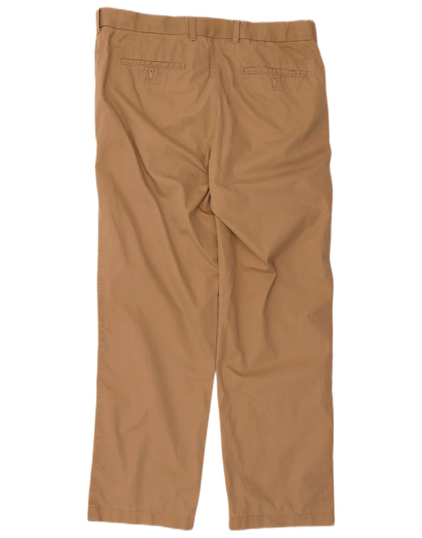 Marks & Spencer Pantalón chino recto para hombre W36 L31 Algodón beige
