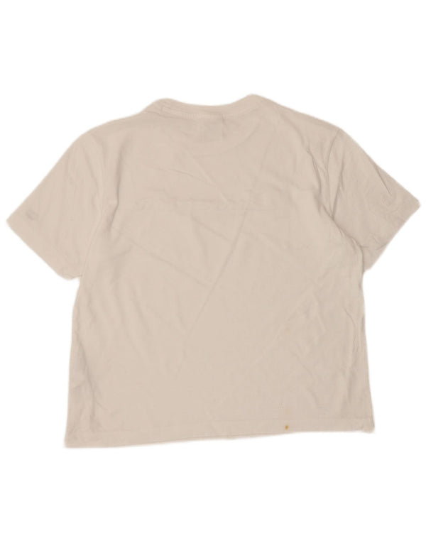 Champion Camiseta con gráfico extragrande para mujer UK 10 Small White Cotton