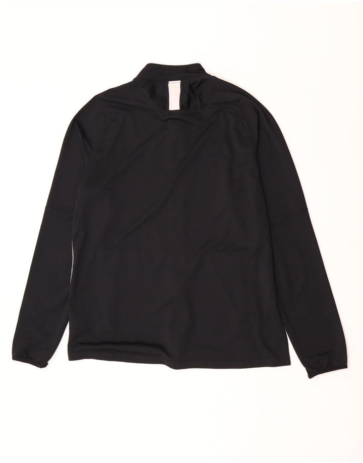 Nike Hombre Dri Fit Chándal Top Chaqueta XL Negro Colorblock Poliéster