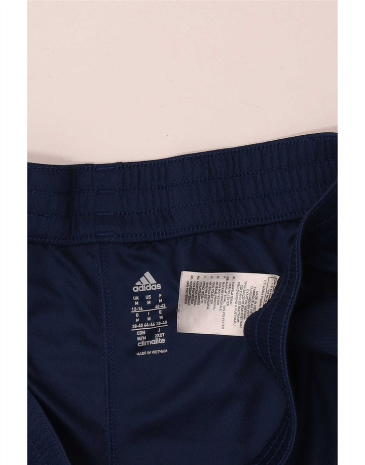 Adidas Mujer Climalite Sport Shorts UK 12/14 Medio Azul Marino Poliéster