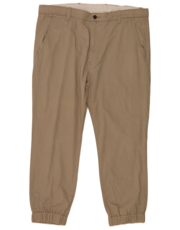 Levi's Mens Joggers Chino Pantalones W38 L30 Algodón Beige