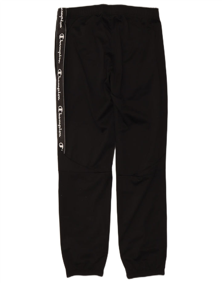 CHAMPION Pantalones de chándal con estampado gráfico para hombre Joggers Large Poliéster negro