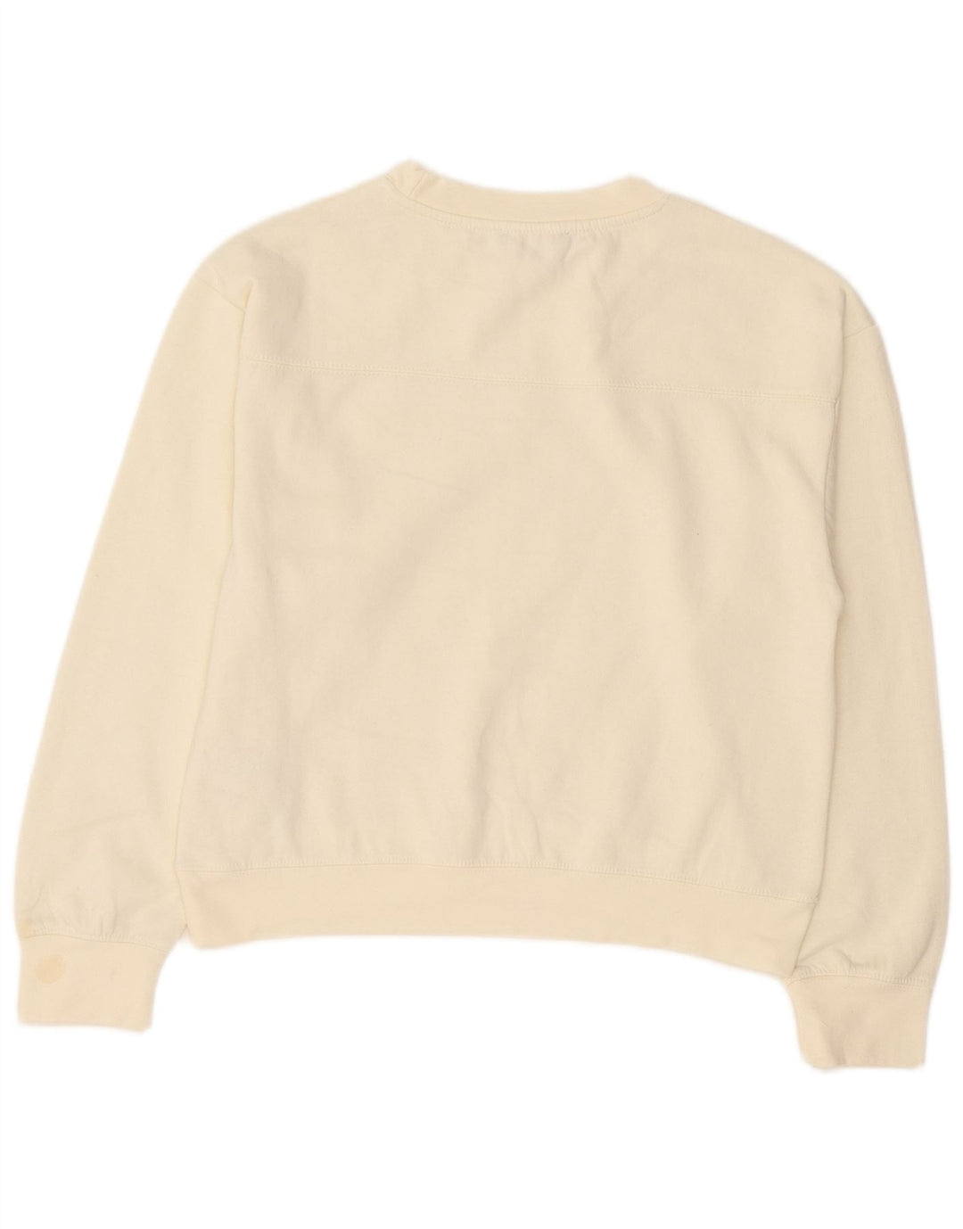 Zara Mujer Sudadera Jumper UK 14 Medio Off White Poliéster
