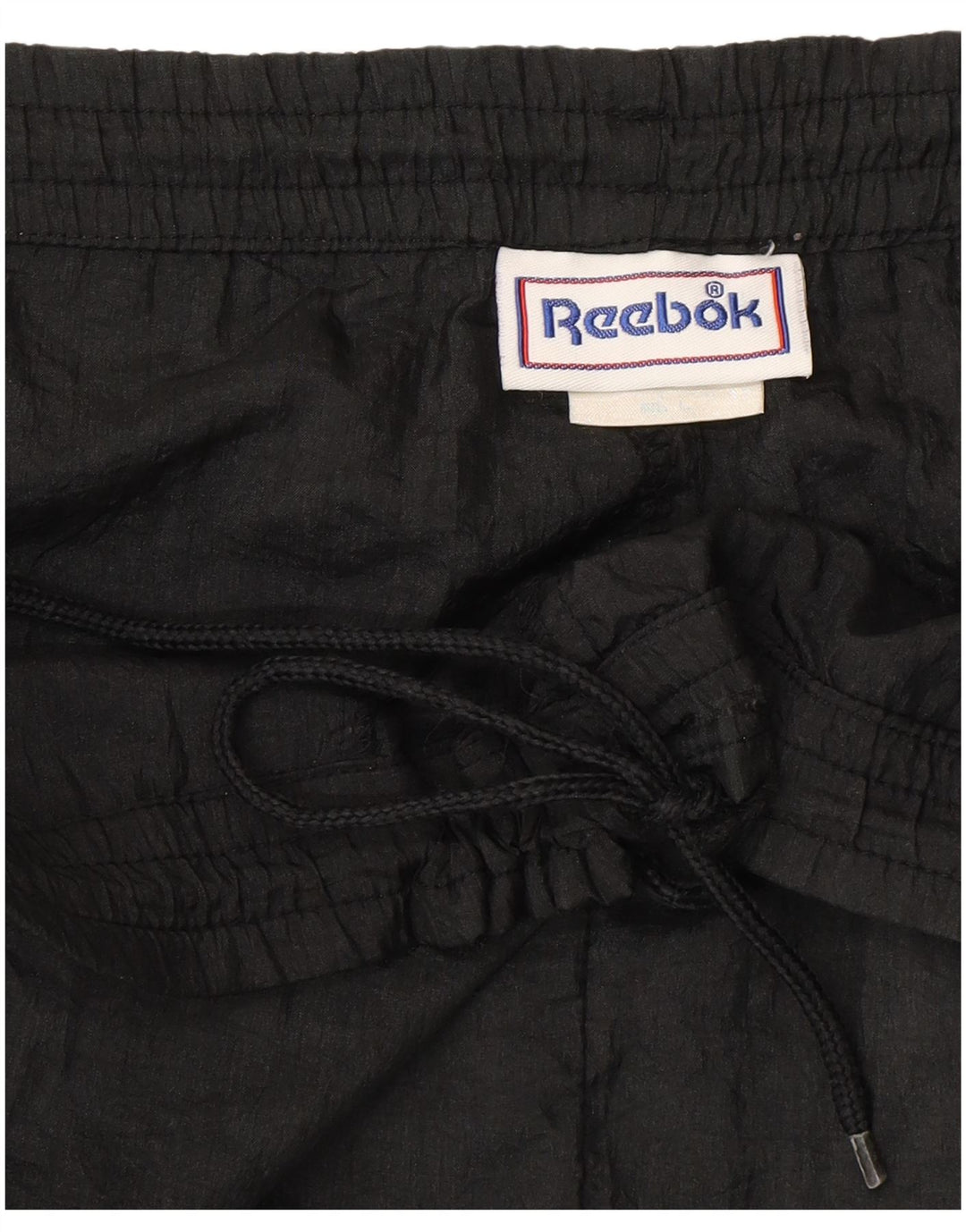 Reebok - Pantalones de chándal para hombre, talla grande, nailon negro