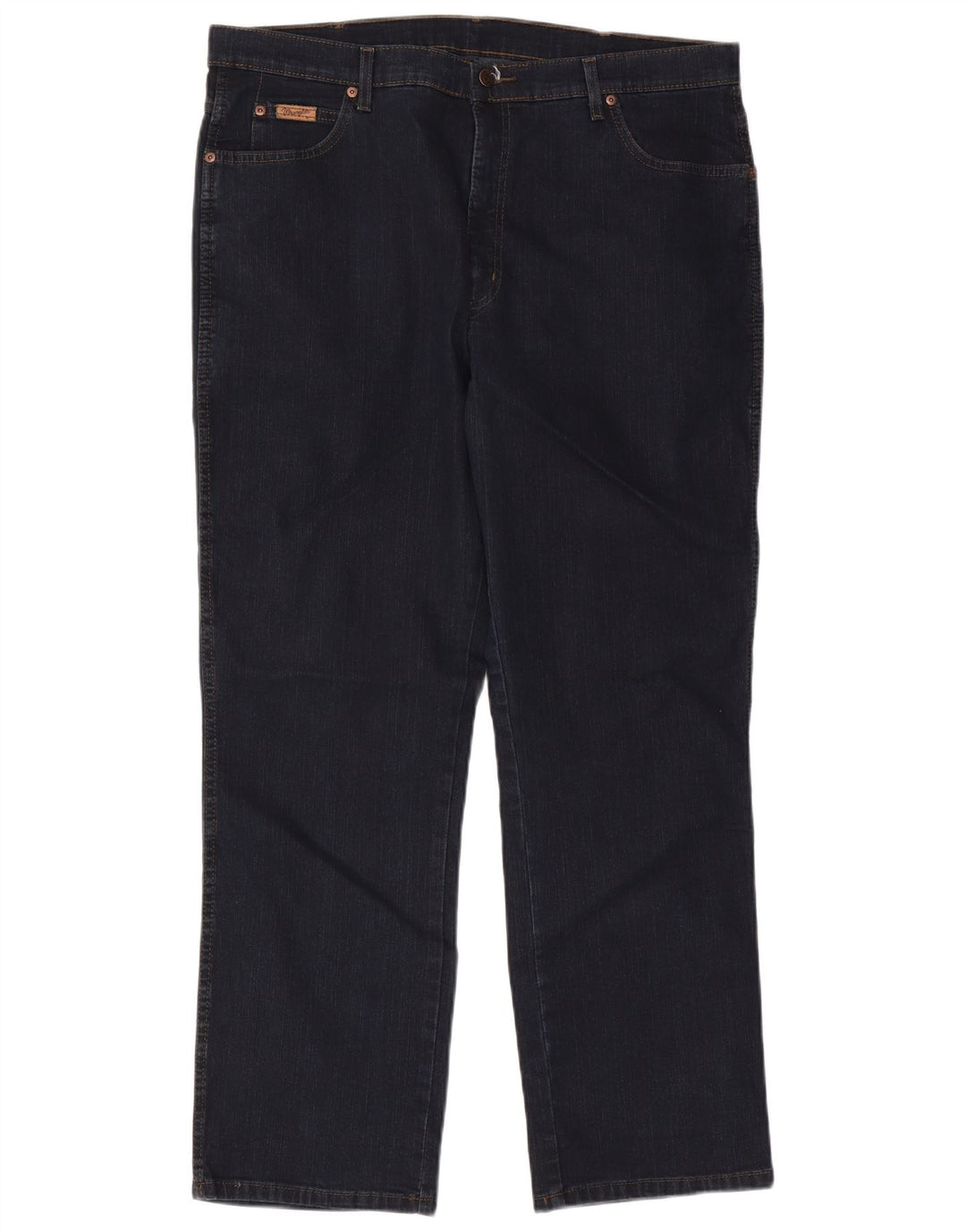 WRANGLER Vaqueros rectos elásticos Texas para hombre W40 L30 Algodón azul marino