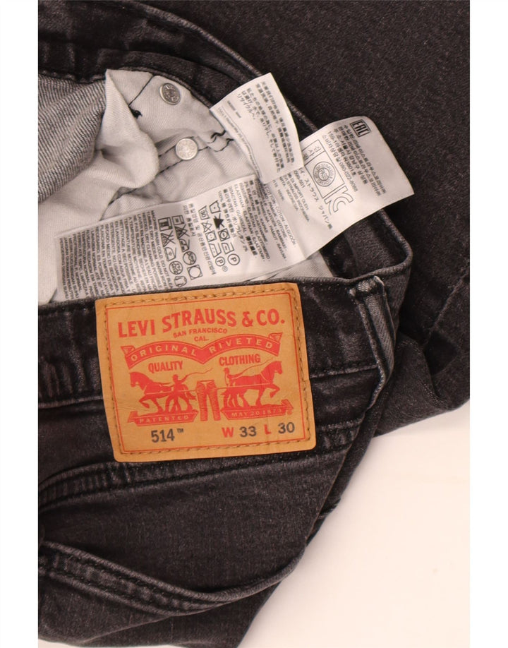 Levi's Jeans rectos 514 para hombre W33 L30 Algodón gris