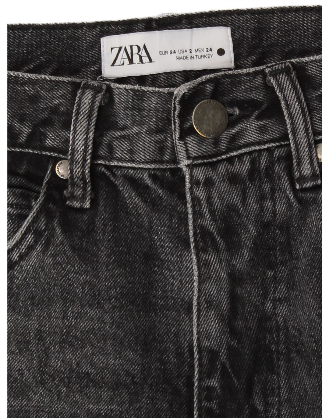 Zara Vaqueros Bootcut Mujer EU 34 2XS W24 L30 Gris
