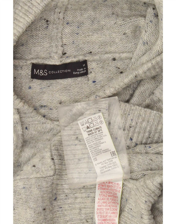 Marks & Spencer Suéter con capucha para mujer UK 44 Gris medio moteado