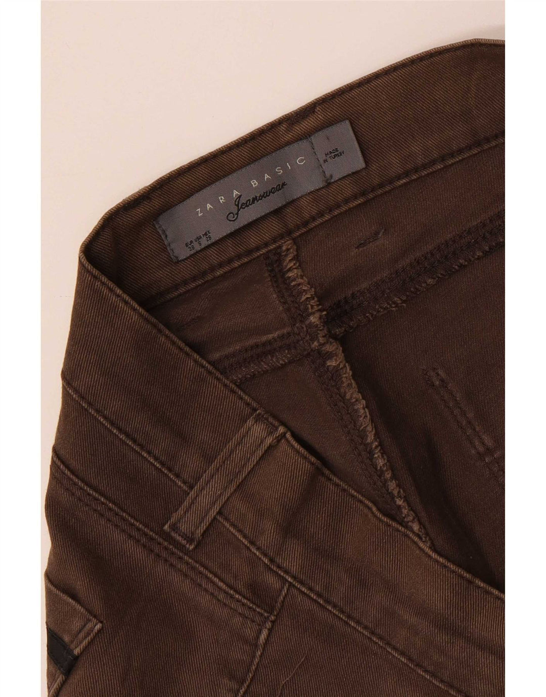 Zara Jeans Slim para Mujer EU 38 Small W28 L31 Marrón