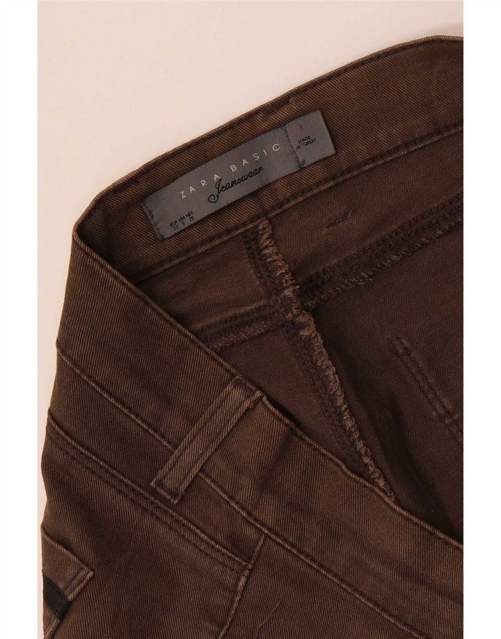 Zara Jeans Slim para Mujer EU 38 Small W28 L31 Marrón