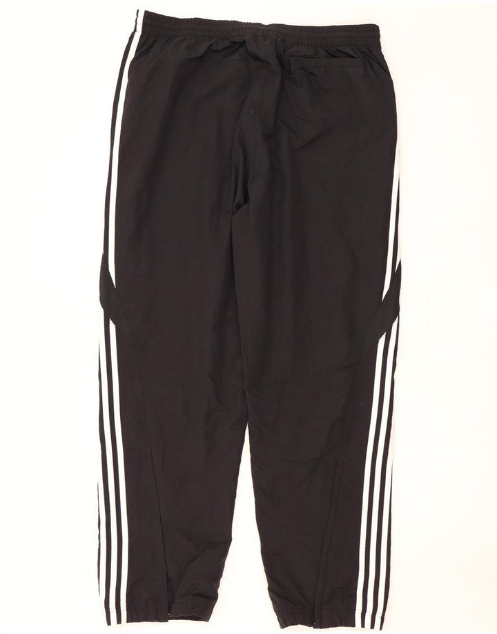 Adidas Hombre Pantalones De Chándal Joggers Grande Negro Poliéster