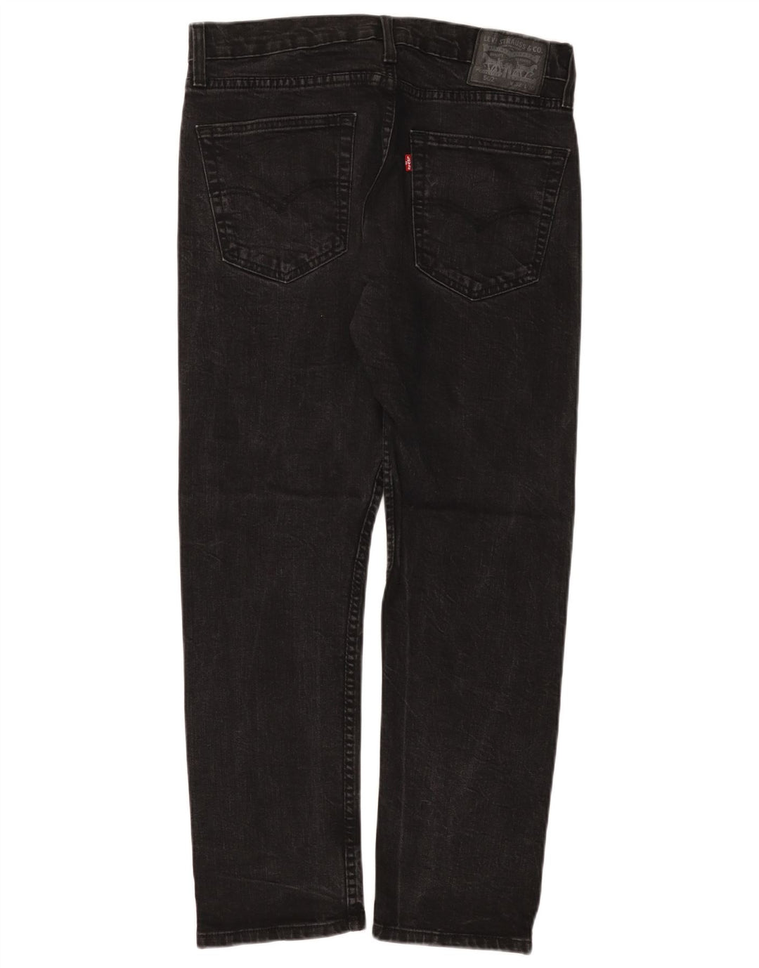 LEVI'S Vaqueros cónicos 502 para hombre W32 L30 Algodón negro