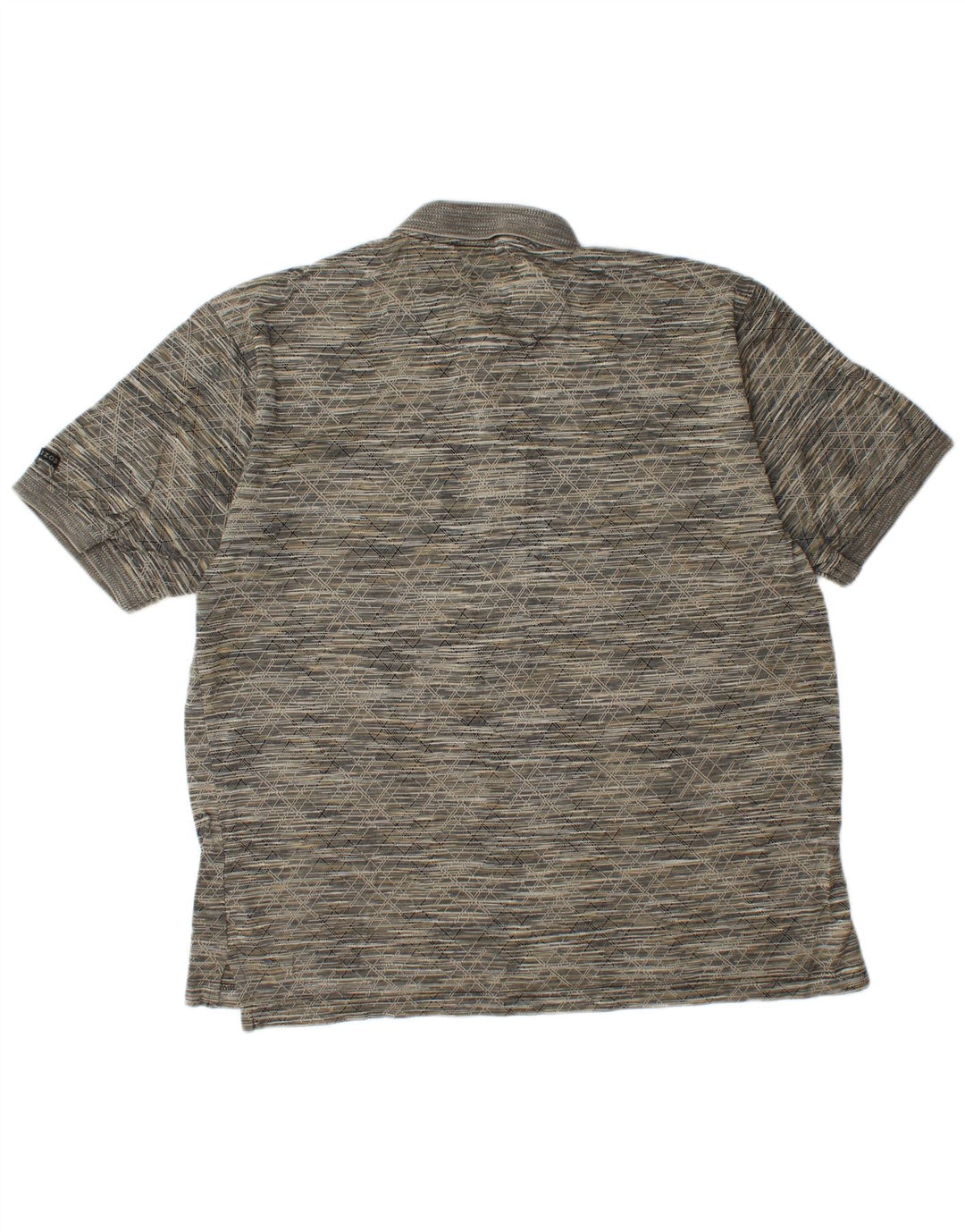 IZOD Polo para hombre de algodón geométrico gris grande