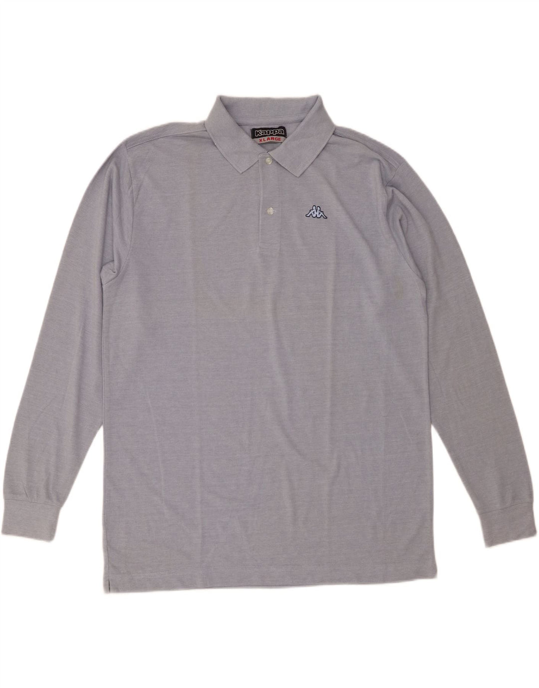 Kappa Polo Manga Larga Hombre XL Azul Algodón
