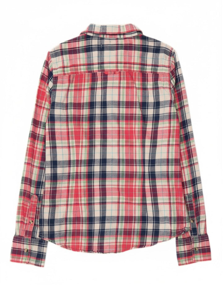 Superdry Camisa de franela de corte clásico para mujer, talla M, algodón multicolor