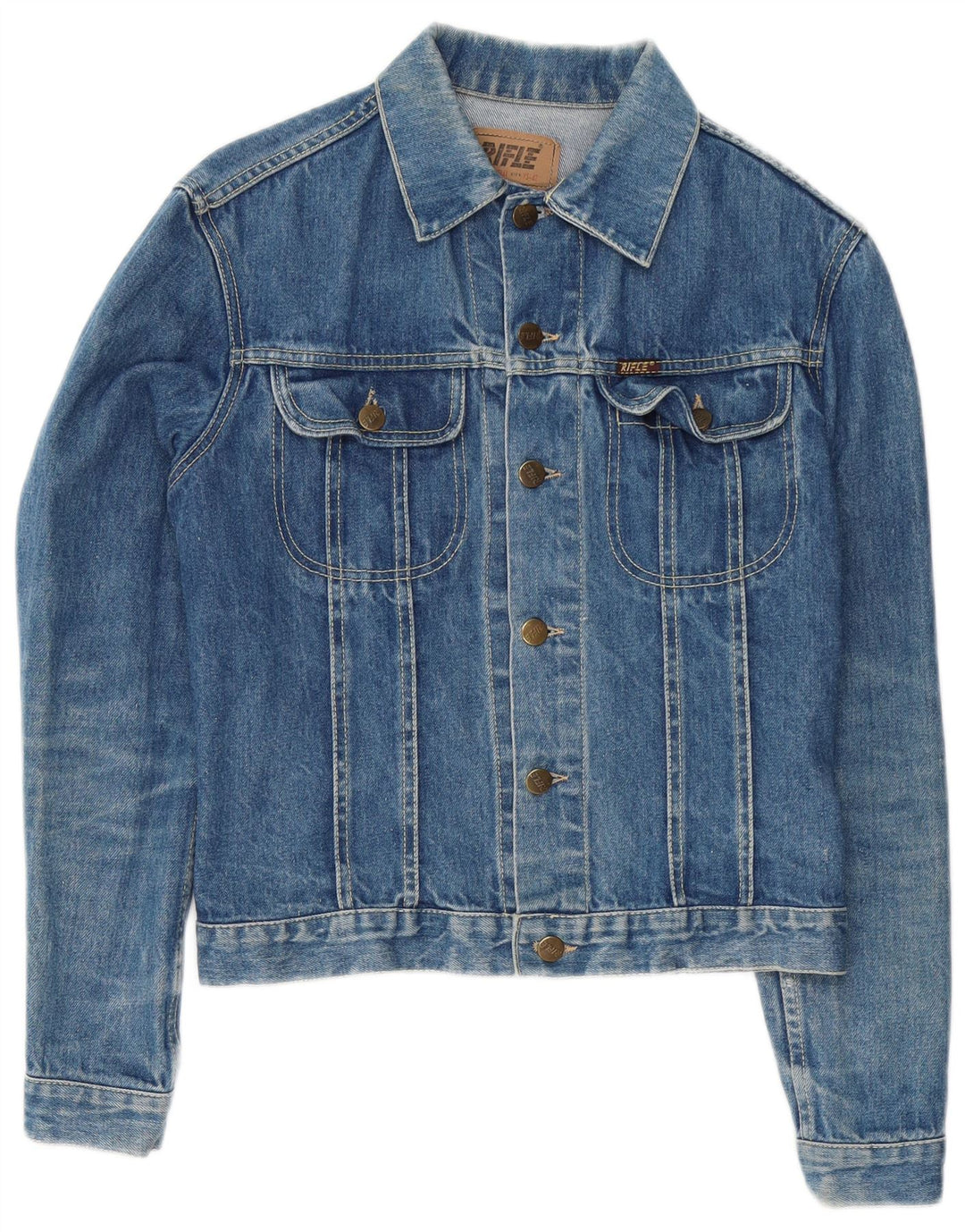 Chaqueta Vaquera Mujer Rifle IT 42 Algodón Azul Medio