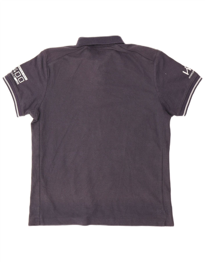 Helly Hansen Polo gráfico para hombre de algodón azul marino mediano
