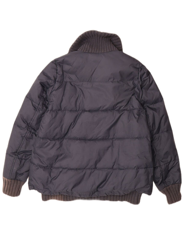 Diesel Chaqueta acolchada holgada para hombre UK 34 XS Nylon azul marino