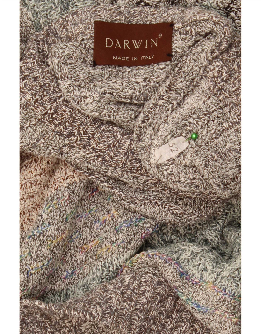 Jersey Darwin para Hombre con Cuello Redondo Talla 52 Grande a Rayas Multicolor