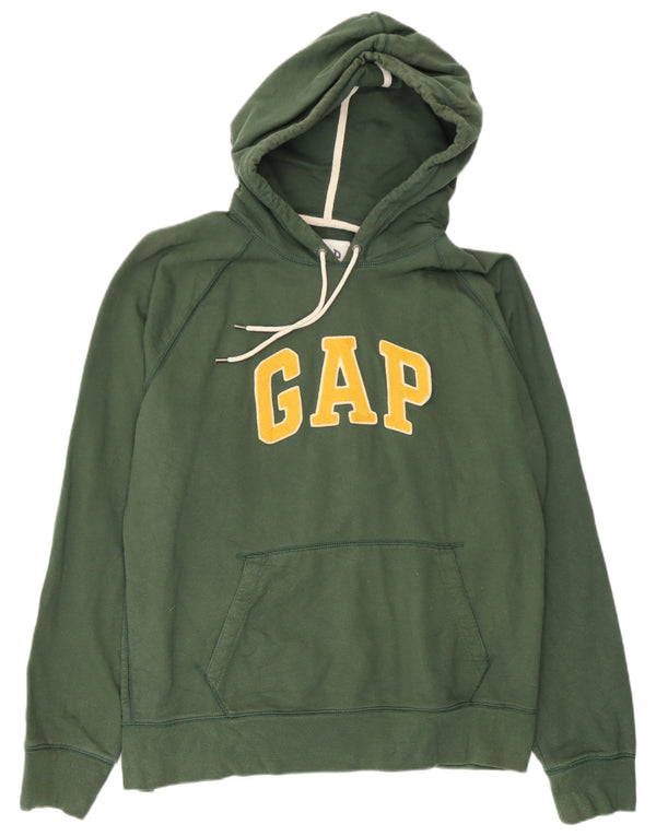 Gap Hombre Sudadera Con Capucha Gráfica Jersey XL Algodón Verde