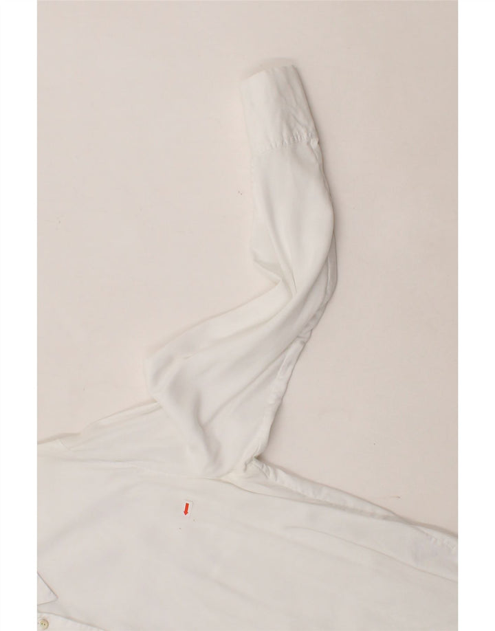 MASSIMO DUTTI Camisa Mujer EU 38 Small Blanco Lyocell