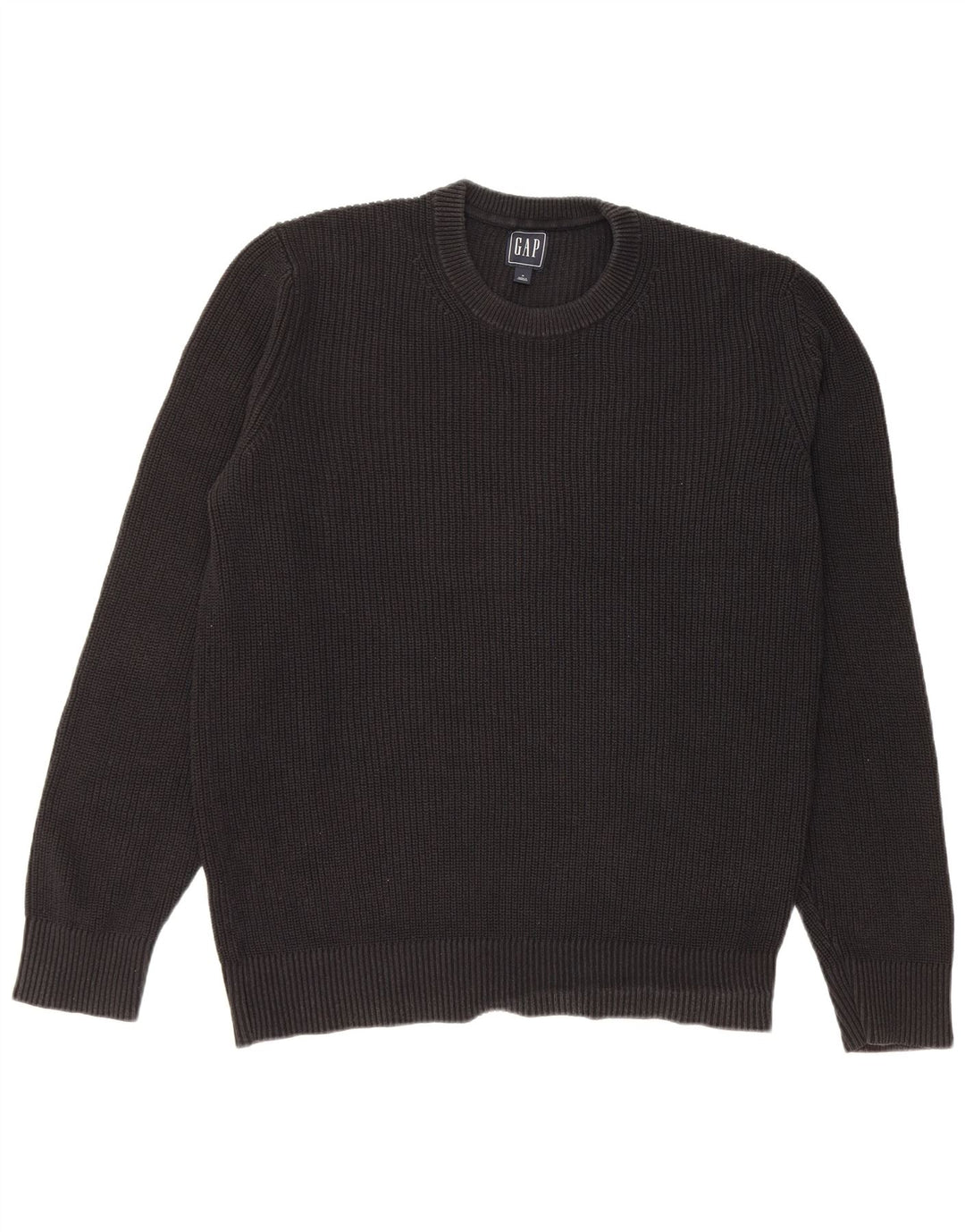 Gap Jersey De Cuello Redondo Para Hombre Jersey De Algodón Negro Mediano