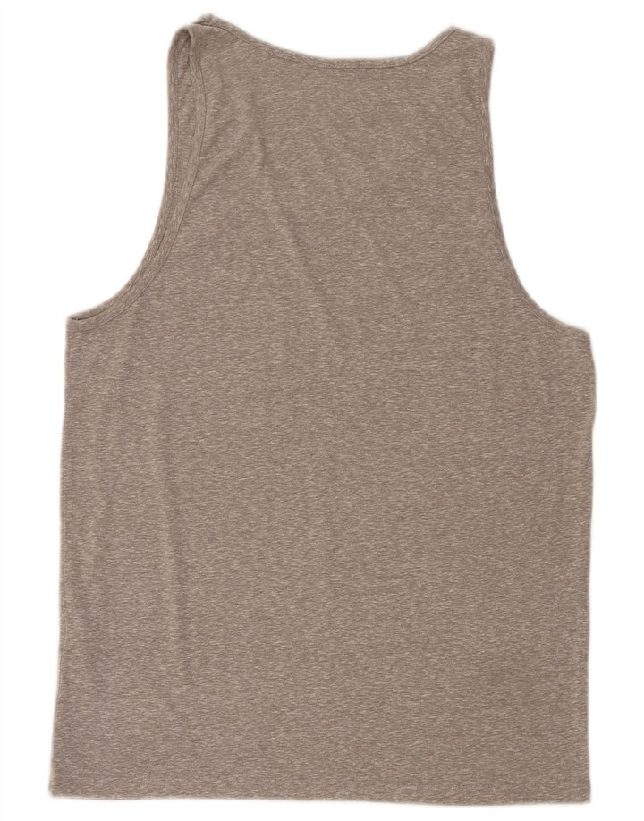 Jack & Jones Hombre Camiseta Top Large Gris Moteado Poliéster