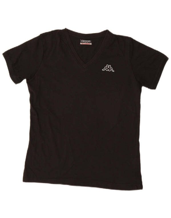 Kappa Camiseta Mujer Top UK 40 XL Algodón Negro