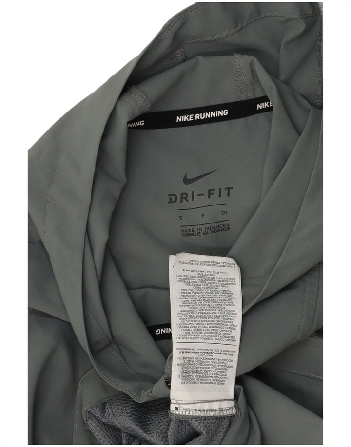 Nike Dri Fit - Chaqueta de chándal con capucha para hombre, talla pequeña, color gris