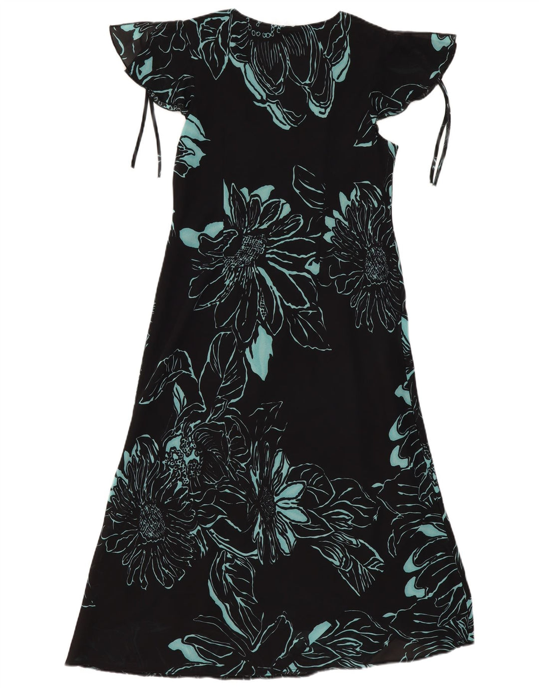 Vestido largo para mujer Agenda UK 44 Poliéster floral negro mediano