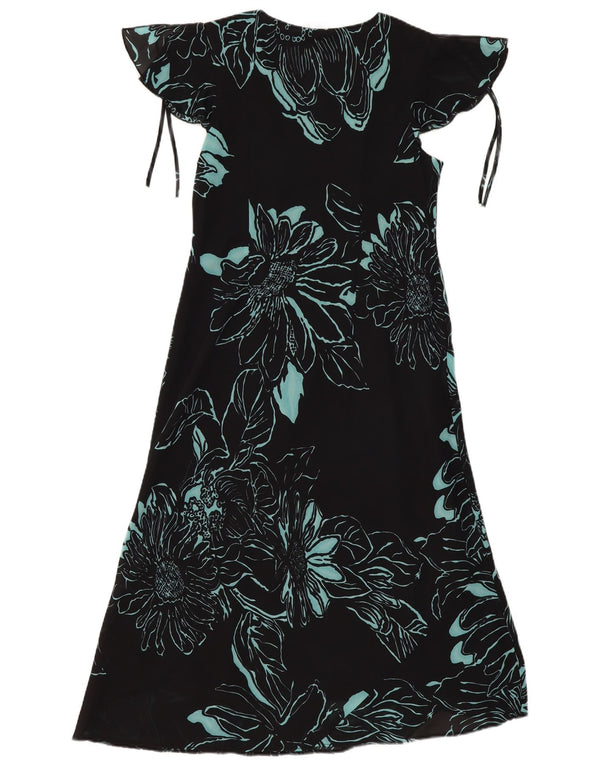 Vestido largo para mujer Agenda UK 44 Poliéster floral negro mediano
