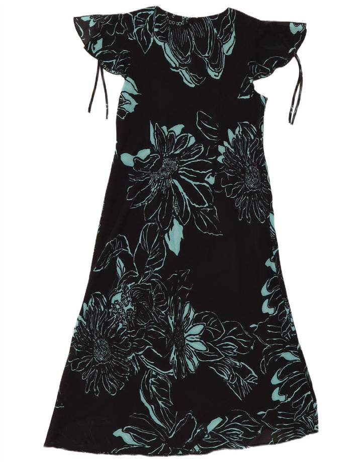 Vestido largo para mujer Agenda UK 44 Poliéster floral negro mediano