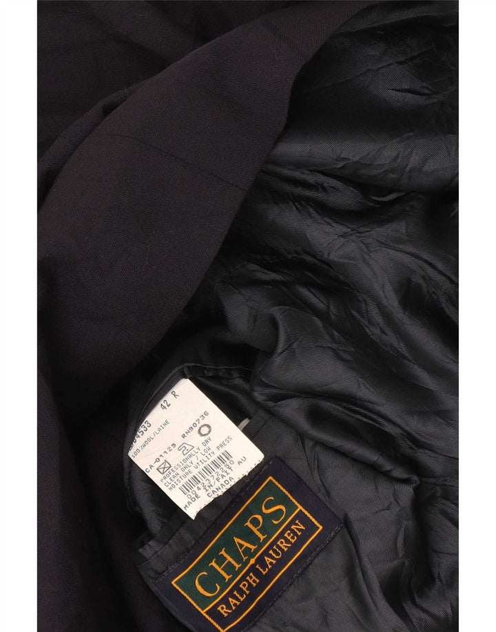 Chaps Chaqueta tipo blazer con doble botonadura para hombre Talla 42 Grande Azul marino