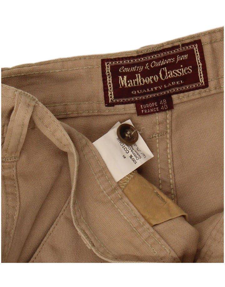 MARLBORO CLASSICS Mens Straight Chino Trousers EU 48 Medium W32 L33 Beige
