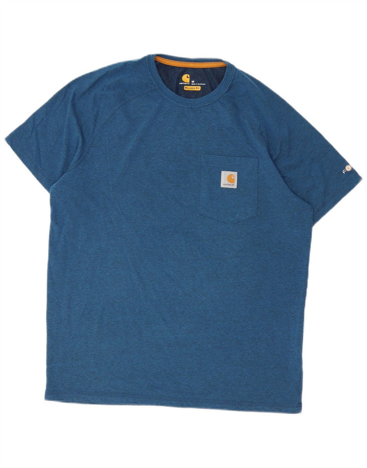 CARHARTT Camiseta de ajuste relajado para hombre Top Poliéster azul medio
