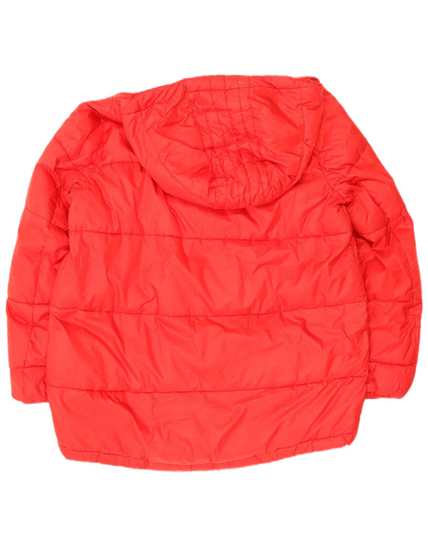 Zara Mujer Trafaluc Chaqueta Acolchada Extragrande Con Capucha Reino Unido 44 Mediano Rojo