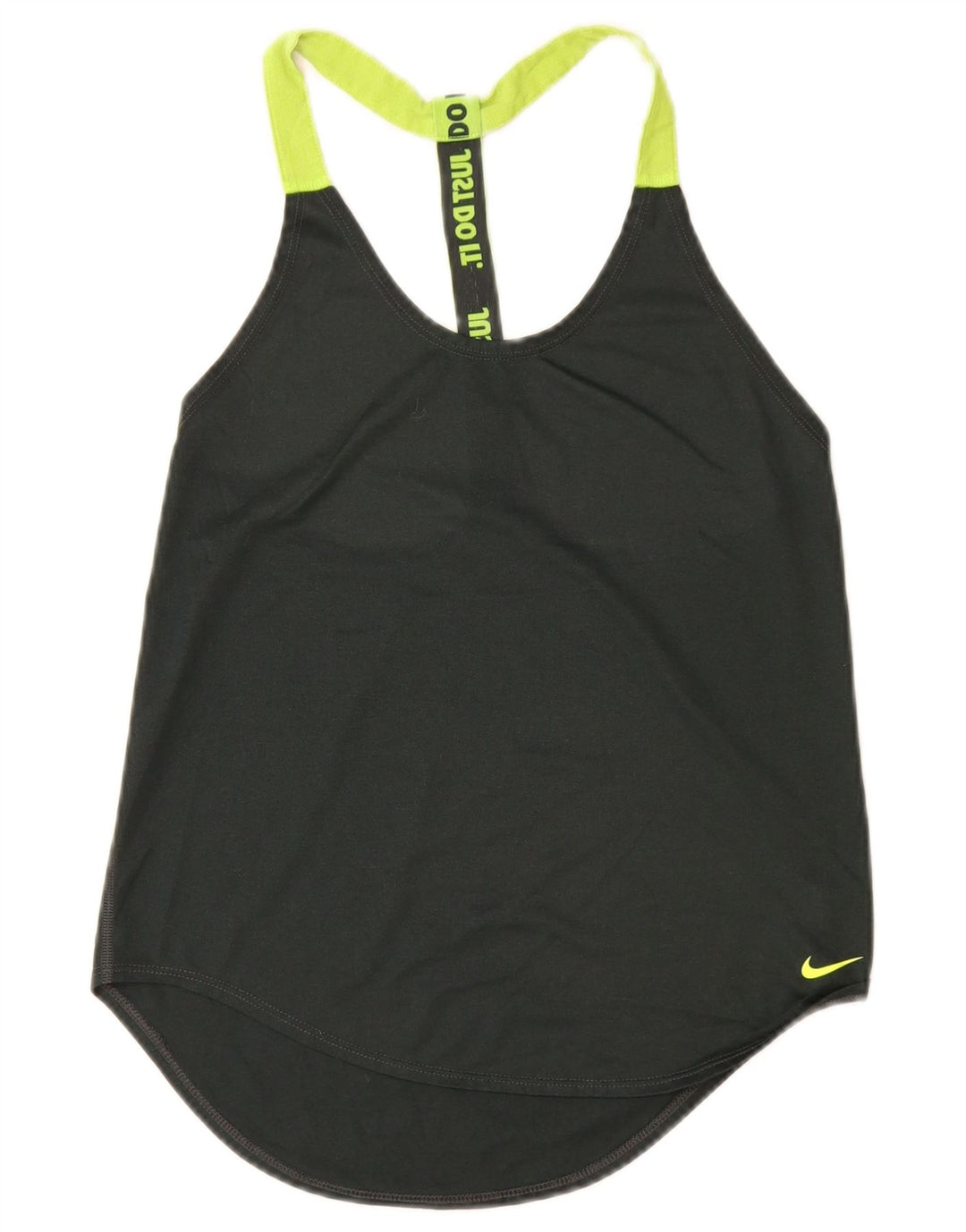 Nike Mujer Gráfico Chaleco Top UK 6 XS Negro