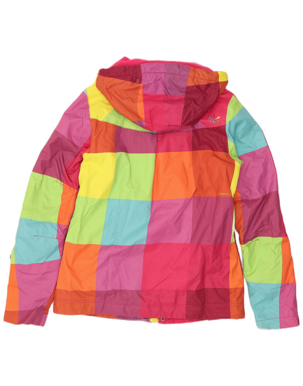 O'Neill Chaqueta impermeable con capucha para mujer UK 40 Small Multicolor Colorblock