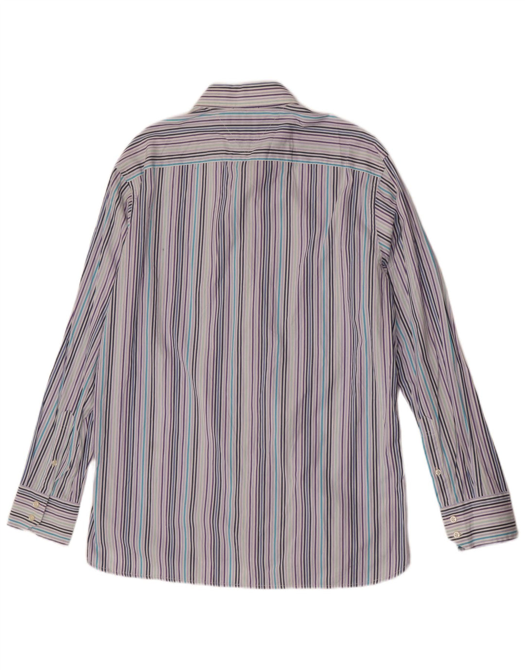Camisa Tommy Hilfiger Hombre Grande Algodón A Rayas Azul