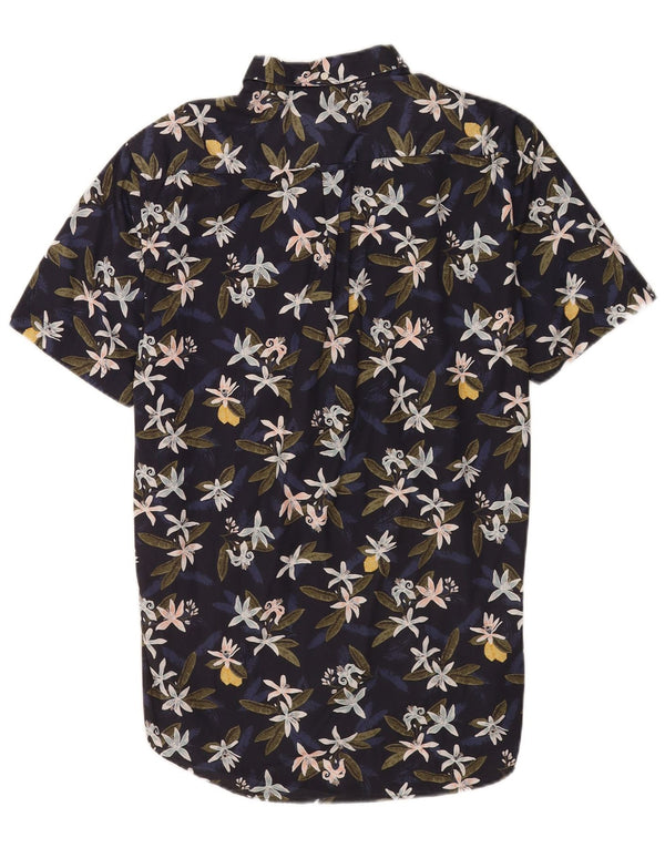 Gant Camisa de manga corta para hombre Talla 39/40 15 3/4Medium Azul Floral