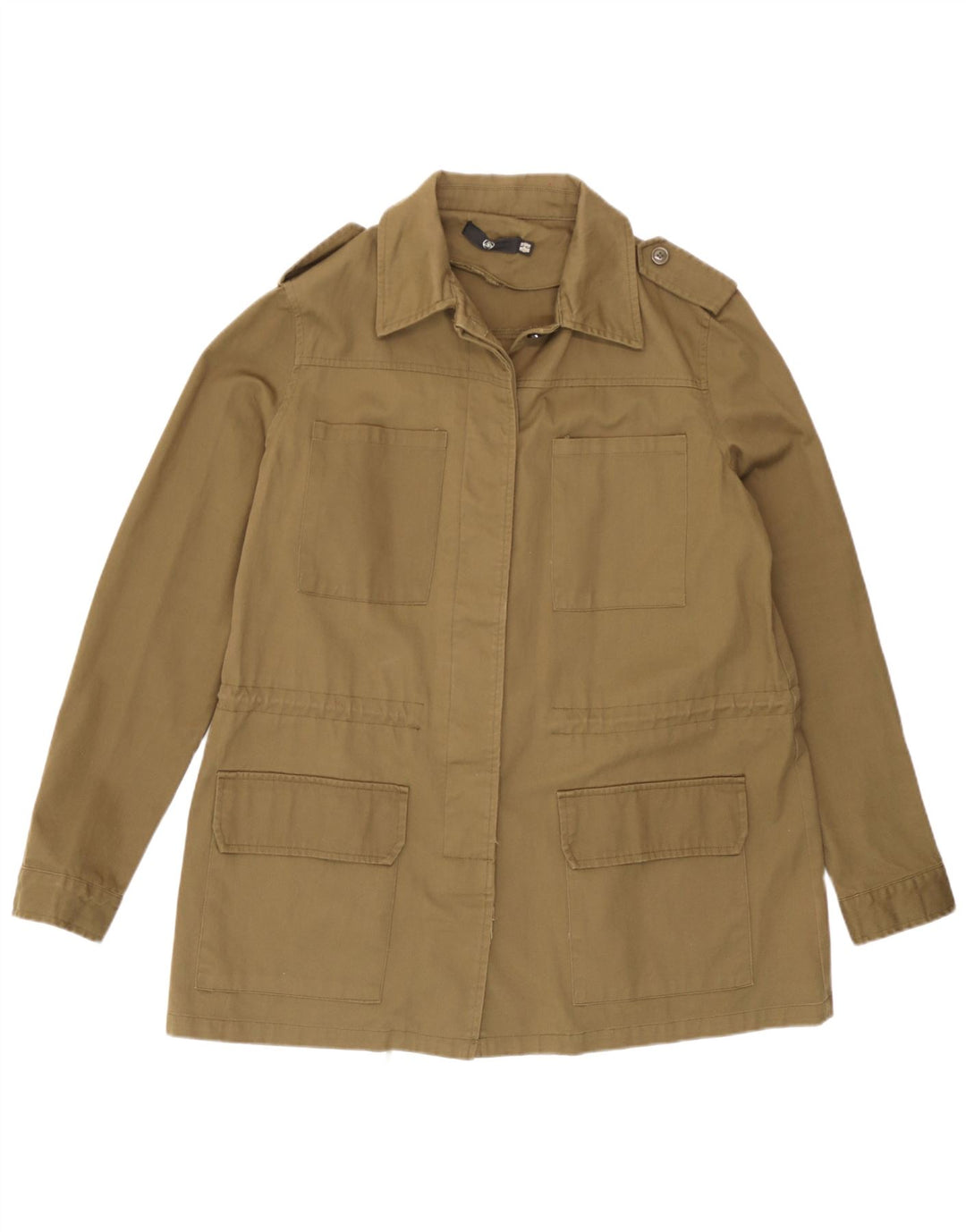 Missguided Chaqueta militar para mujer UK 44 Large Algodón caqui
