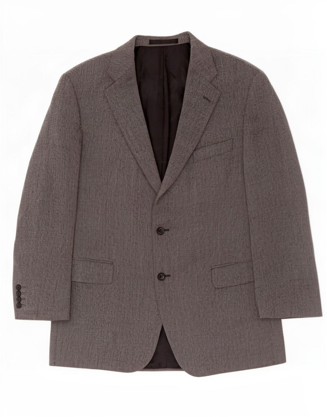 Marks & Spencer Chaqueta tipo blazer de 2 botones para hombre UK 44 XL Gris Lana virgen