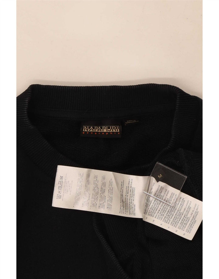 Napapijri Hombre Geographic Sudadera Jumper Medium Azul Marino Algodón