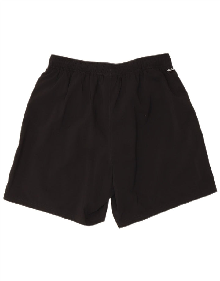 New Balance Pantalones cortos deportivos para hombre Poliéster negro mediano