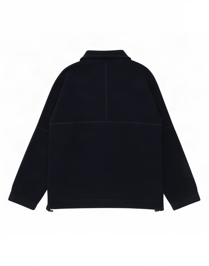 Colmar Hombre Jersey De Forro Polar Con Cuello Con Botones Poliéster Azul Marino Mediano