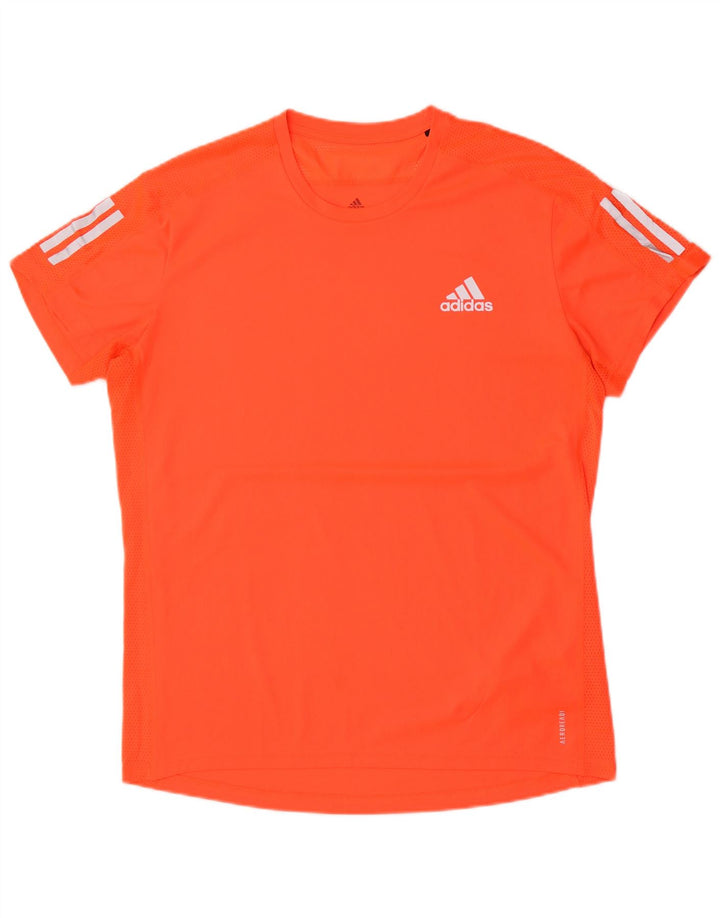 Adidas Hombre Aeroready Camiseta Top Poliéster Naranja Mediano