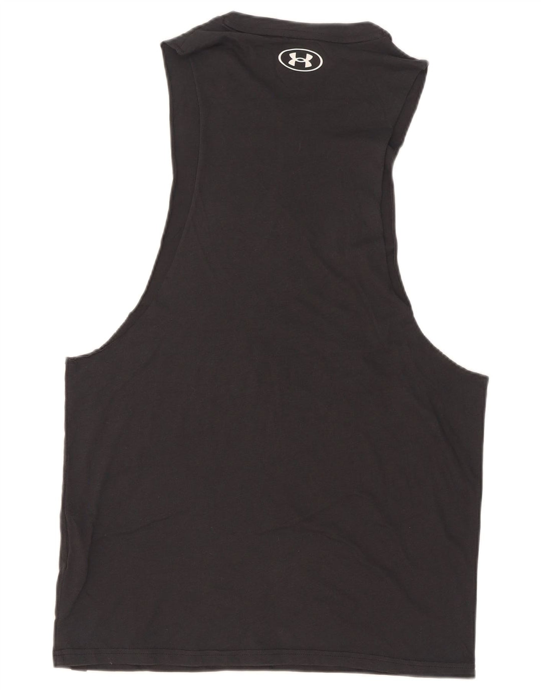 Under Armour Camiseta sin mangas con gráfico para hombre Algodón negro mediano