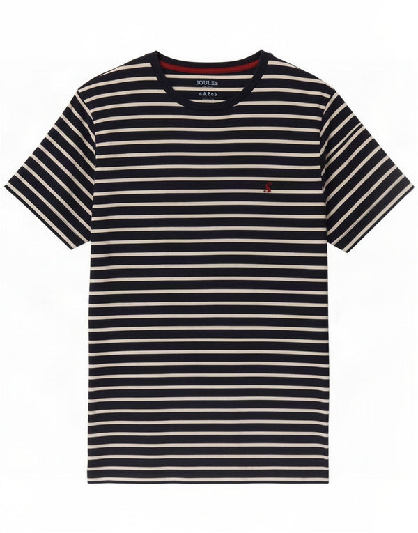 Joules Camiseta para mujer Top UK 46 Grande Azul marino Algodón a rayas