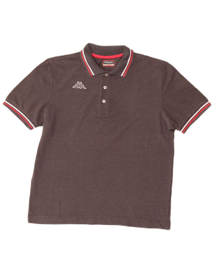 KAPPA Mens Polo Shirt Large Grey